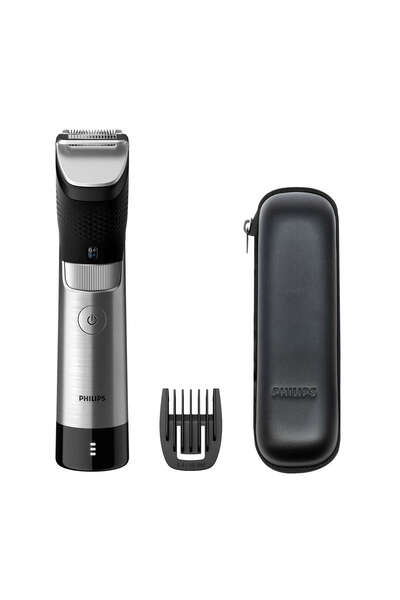 Philips Beard Trimmer 9000 Prestige, Blacksliver, Bt981013