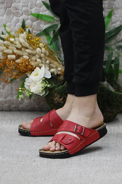 Mehmet Mete 474-02 Anatomical Comfortable Flexible Women's Slippers