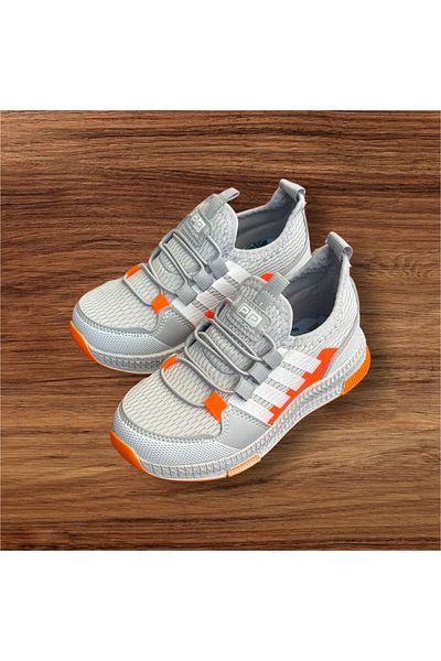 Papuçka Adidași de vară cu plasă gri pentru băiat - Talpă fără șireturi și ortopedice