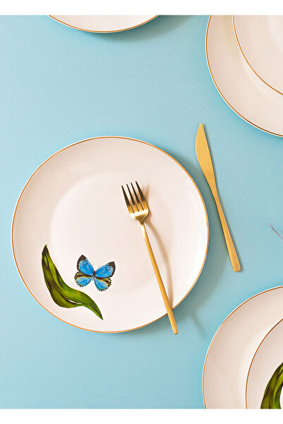 The Mia Folium Servis Tabağı 6 Kişilik