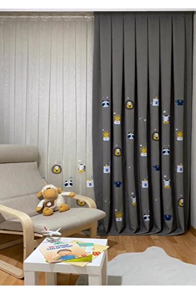 artwork beta çocuk odası tül perde
