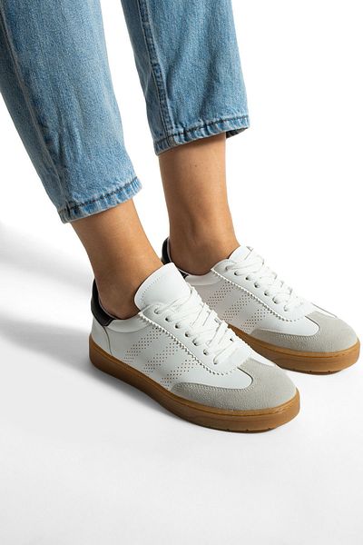 KOTAN Pantofi sport cu logo alb-negru pentru femei Pantofi sport pentru femei