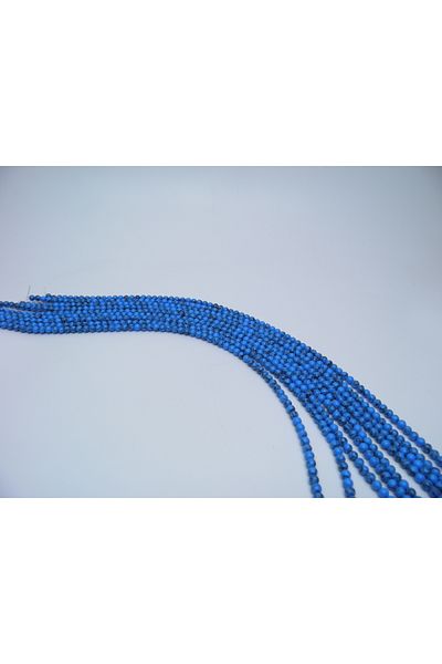 Yüksel Boncuk 4 mm Blue Turquoise Natural Stone String