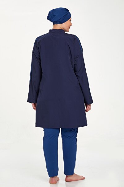 Remsa Mayo Morgan Battal 1427 Dark Navy - Πλήρως κλειστό μαγιό Hijab μεγάλου μεγέθους