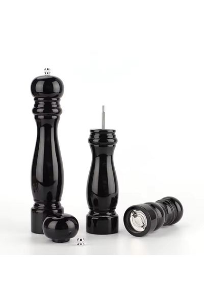 Kitchen Design Lab Black Manual Salt Shaker - 26 Cm Black Pepper Mill, 2 Pieces