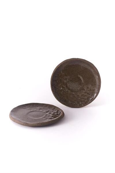 Pod Studio İkili Ham Kazımalı Çay Tabağı