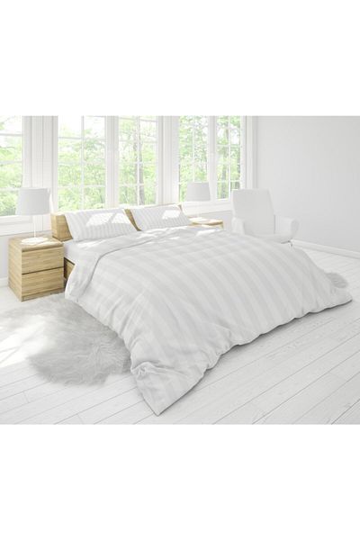 EVYA Σετ Παπλωματοθήκη Μονό - Mint Hotel Series Luxury Satin Elastic 90x190cm