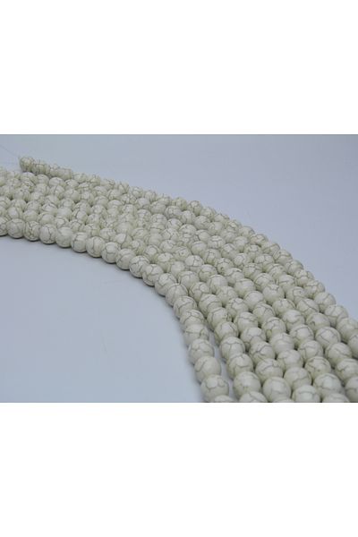 Yüksel Boncuk 10 mm Cream Turquoise Natural Stone String