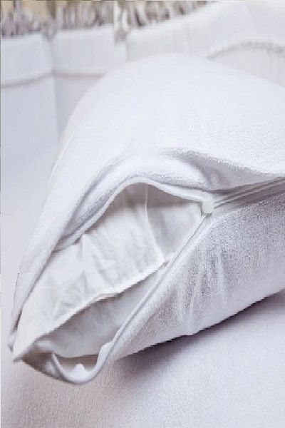 Evony 1 Piece Mattress Cotton Pillow Case - Zippered, Liquid Proof, 50x70 Cm