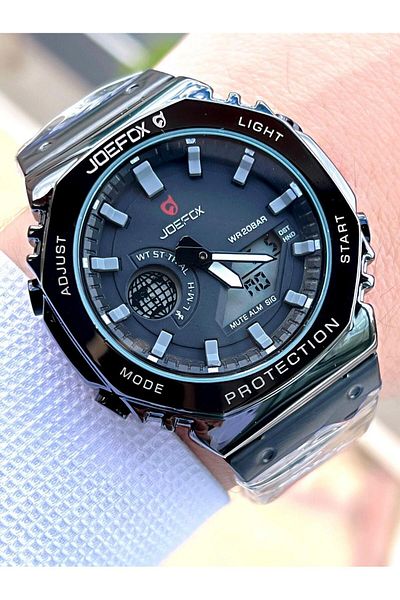Joefox Black Sports Wristwatch - 5 Atm Water Resistant J-gs28