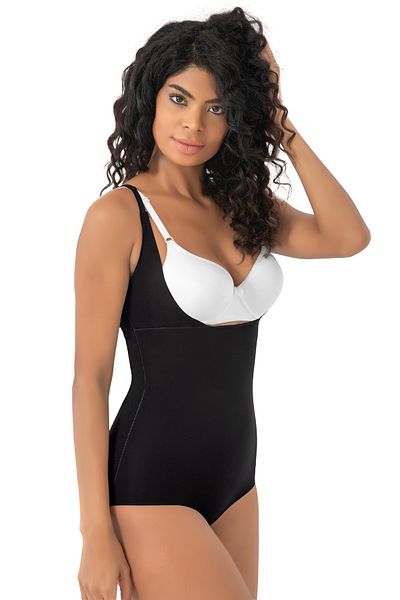 MEBA Laser Cut 2 Size Gathering Underbust Body Corset - No Trace to Slimming