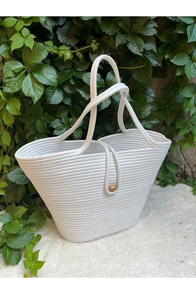 Kaliçe Home Τσάντα παραλίας Straw Jute - Διακοσμητικό Στολίδι, Αξεσουάρ, Τσάντα