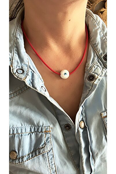 by özllem Porcelain Eye Red Necklace
