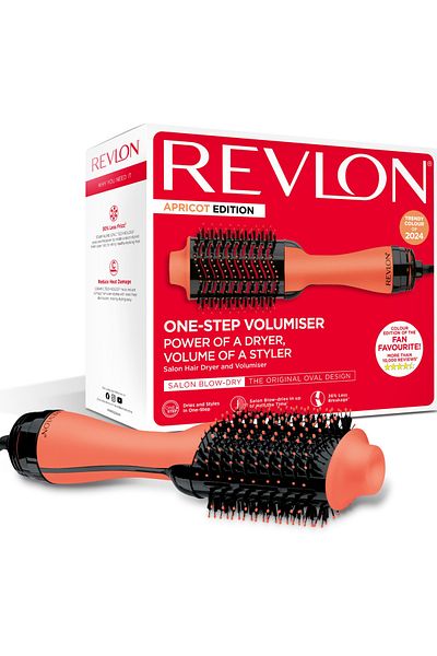 Revlon One Step Hair Volumizer 1100W, Oval Brush Design, IONIC Tech, 2 heat & cool setting -RVDR5222
