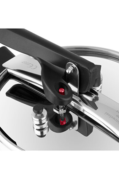 Lines Coral Pressure Cooker with Stainless Steel