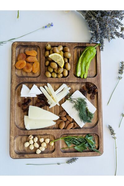 SAMMWOOD DOĞAL AHŞAP PEYNİR SUNUM TABAĞI , KAHVALTI TABAĞI , KAHVALTI TEPSİSİ