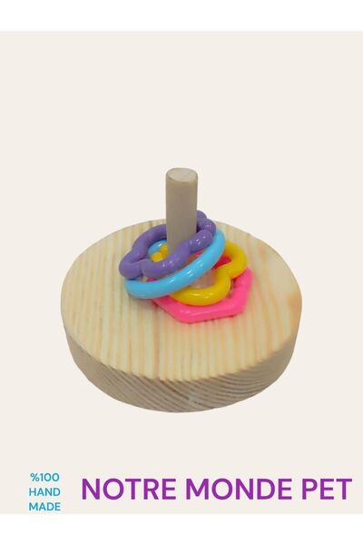 NOTREMONDEPET Muhabbet kuşu sultan papağanı vb kuşlar için geometrik oyuncak