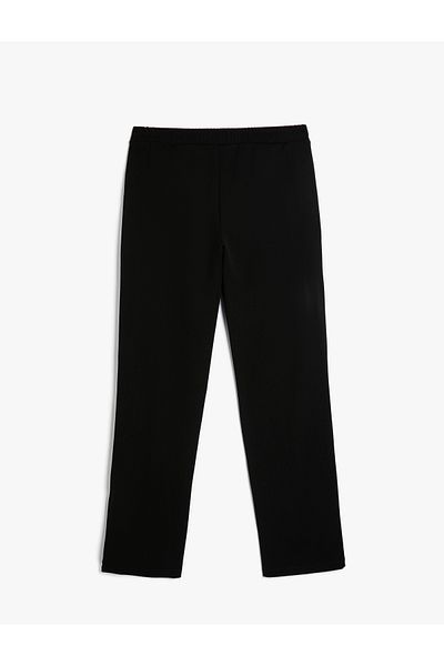 Koton Regular Waist Ribbed Fabric Trousers - Pocketed