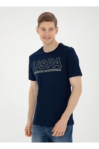 U.S. Polo Assn. U.S. Polo Assn.Polo Collar Navy Blue Men's T-Shirt SELIZIY024 DMLS