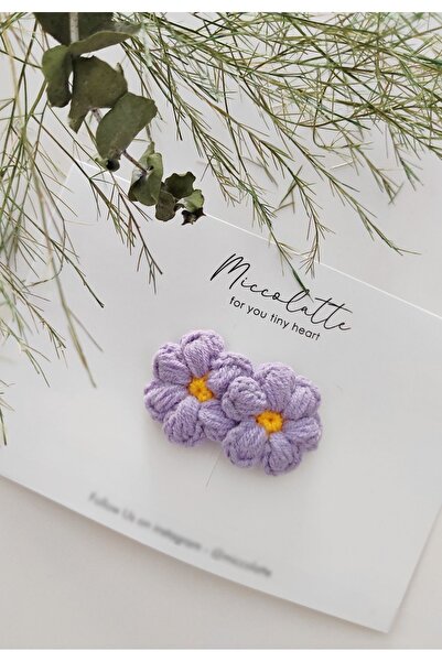 Miccolatte Hairless Baby Buckle Hand-knitted Floral