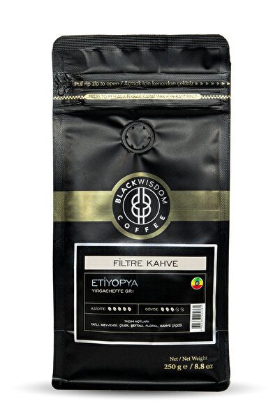 Black Wisdom إثيوبيا - قهوة Yirgacheffe Gr1 المفلترة 250 جم
