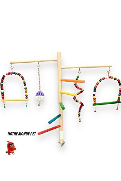 NOTREMONDEPET Kafes Üstü Muhabbet Kuşu Sultan Papağanı Vb Kuşlar Için Platform