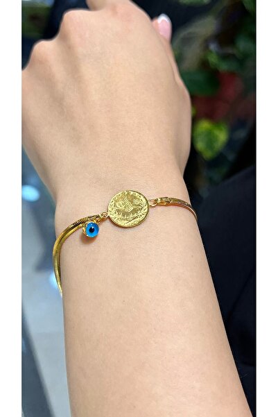 kuyumcu nurettin 6.30 gr gr  Balık Sırtı Çeyrek Reşat Künye Bileklik 2.5 mm 2...