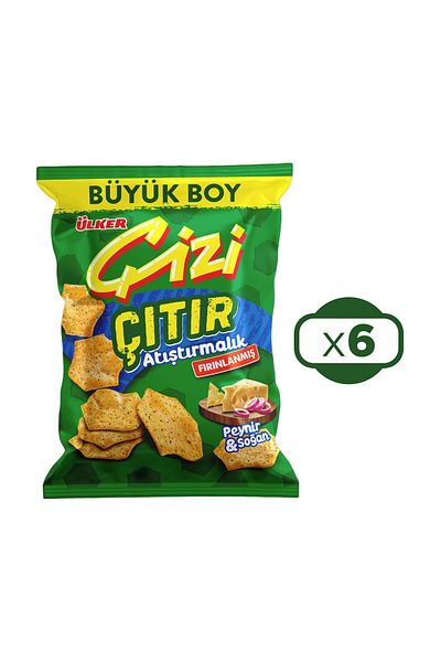Ülker 80 g Scratch Cheese and Onion Snack - X 6 Pieces