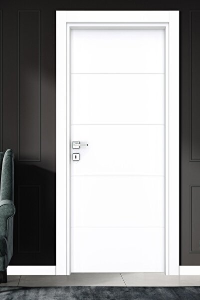 ALO KAPI MELAMİN KARİZMA İKİ ODA KAPISI, BEYAZ, 86/204/18-27 CM