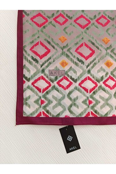Akel Triangle Patterned Cotton Shawl - Size 75x185