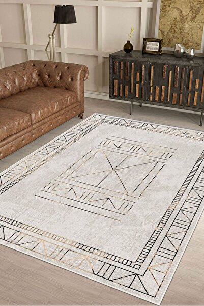 VİVİCAHOME Modern Dijital Baskı Dört Mevsim Yıkanabilir Kaymaz Taban Salon Ha...