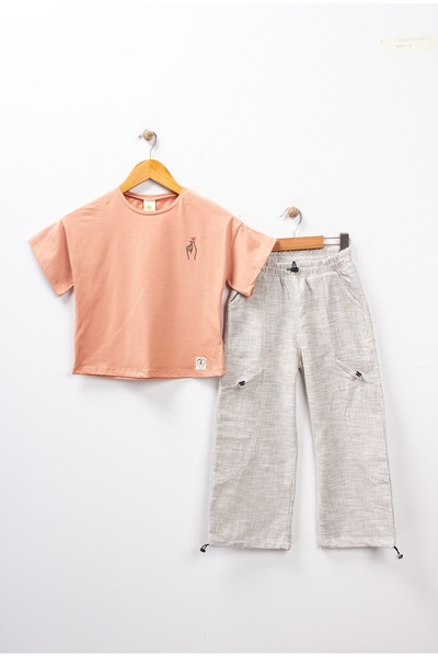 DFN Set majica sa vezom i kargo pantalona