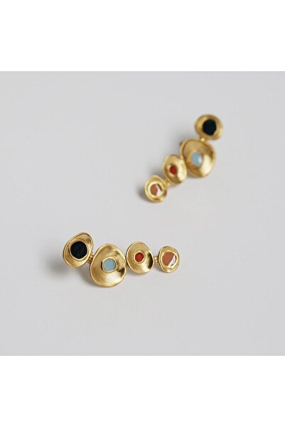 Mefy Gümüş İğneli İspanyol Model Bijuteri Küpe