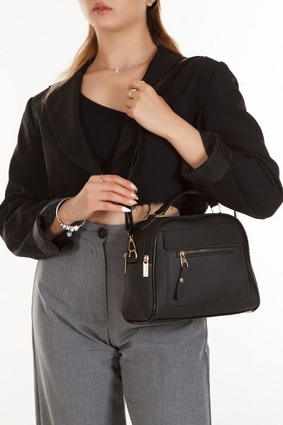 Adelina Bags Δερμάτινη γυναικεία τσάντα χεριού και ώμου Lacost