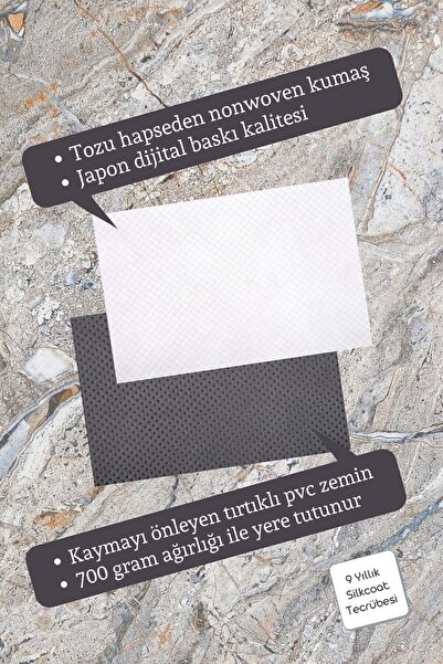 Silkcoat Home Ankamodahome Cennet Mahallesi -feratlar Ve Köpekler Giremez - Dekoratif Paspas