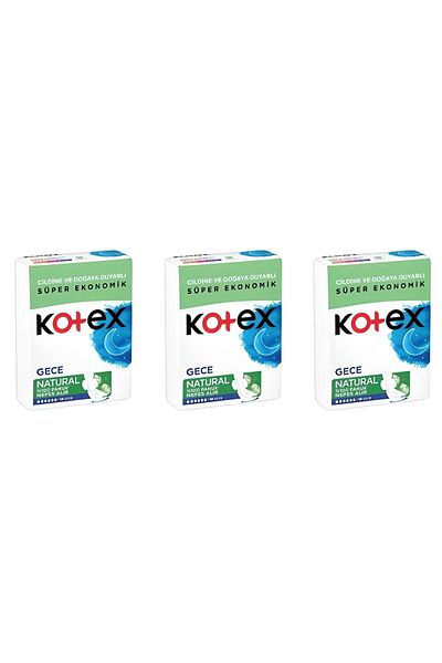 Kotex Hygienic Pad Natural Night 14 Pieces