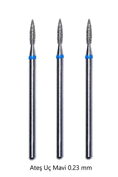 Full Beauty 3'lü Elmas Kuru Manikür Uc Törpü Makinası Ucu Freze Uc