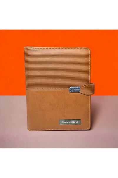 Kerem ofis 2026 Ajanda Termo Deri Çizgili Model Ajanda Hesap Makineli-mekaniz...