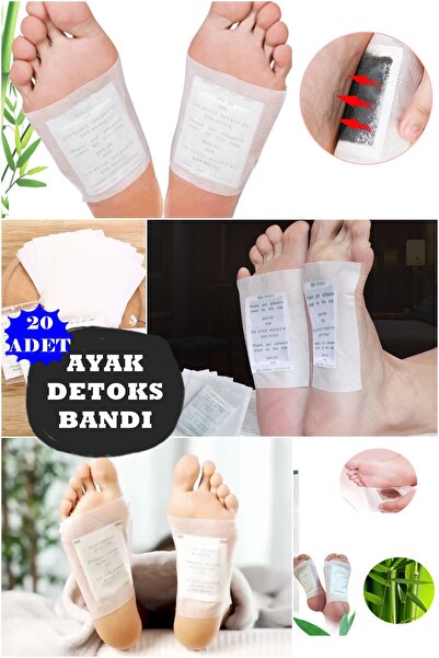 MUHEN 20'li Detoks Bandı Ayak Bandı Ayak Rahatlatıcı Bant