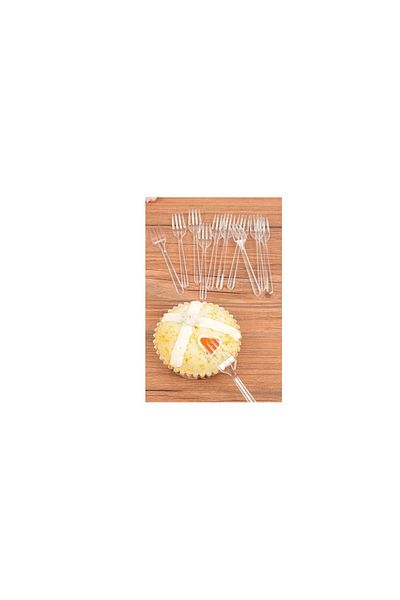 Sia 18cm Plastic Fork - 12 Pieces, Reusable, Wedding Dinner and Spoon