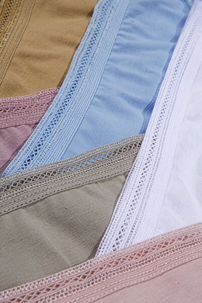 Humaone 4 buc. Chiloți bikini brodat din dantelă