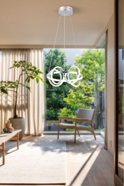 OSC HOME Modern Northern Led Chandelier - 3 Colors Worked Chandelier