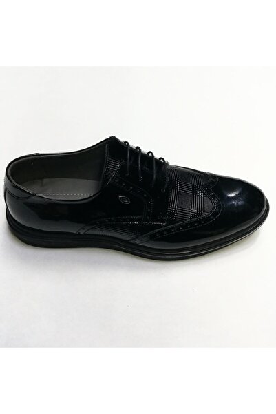 BM Home Чорні класичні чоловічі черевики на ортопедичній підошві - з шнурівкою, стильний дизайн для щоденного носіння