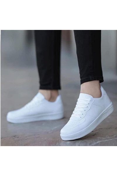 Everest Pantofi sport unisex cu talpă termică cu șireturi albe