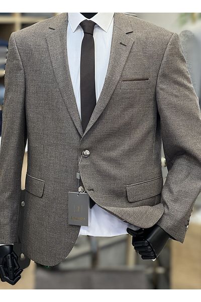 SAVARA 4 Drop Brown Pitikare Suit - Classic Fit