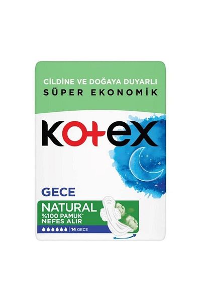 Kotex Natural Night Sanitary Pad 14 Pieces 6 Pieces