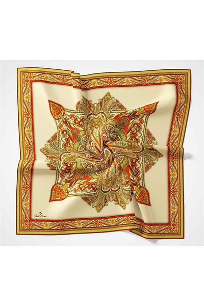 Silk Home Μαλακό βαμβακερό κασκόλ με σχέδιο Rubai