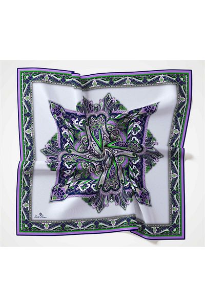 Silk Home Μαλακό βαμβακερό κασκόλ με σχέδιο Rubai