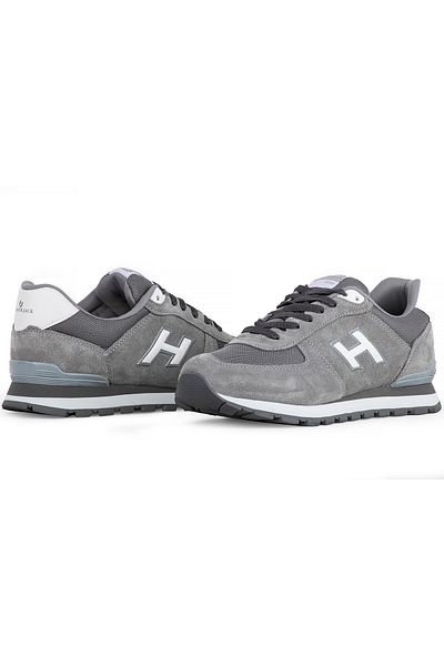 Hammer Jack Unisex Gray Genuine Leather Sports Shoes