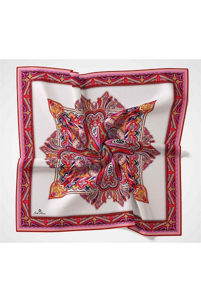 Silk Home Μαλακό βαμβακερό κασκόλ με σχέδιο Rubai